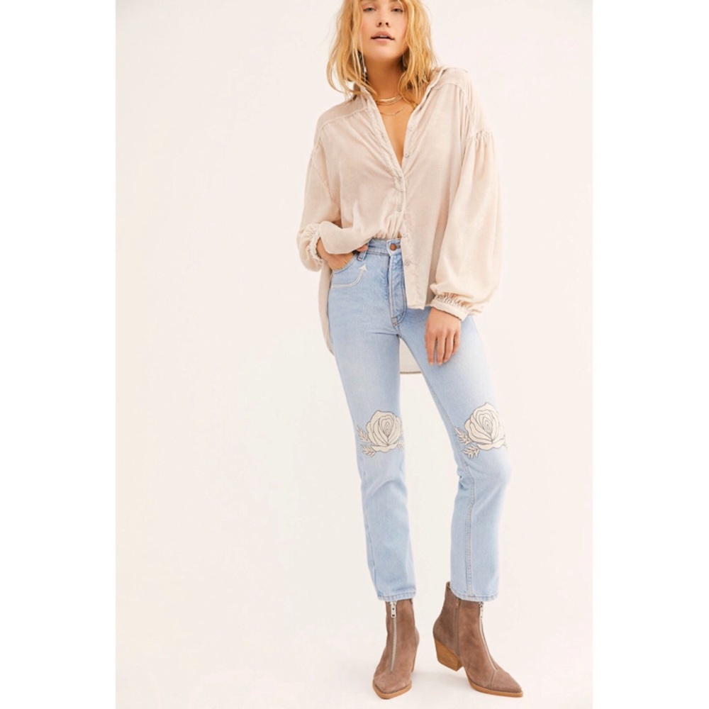Bliss & Mischief x Levi’s Embroidered Denim Jeans